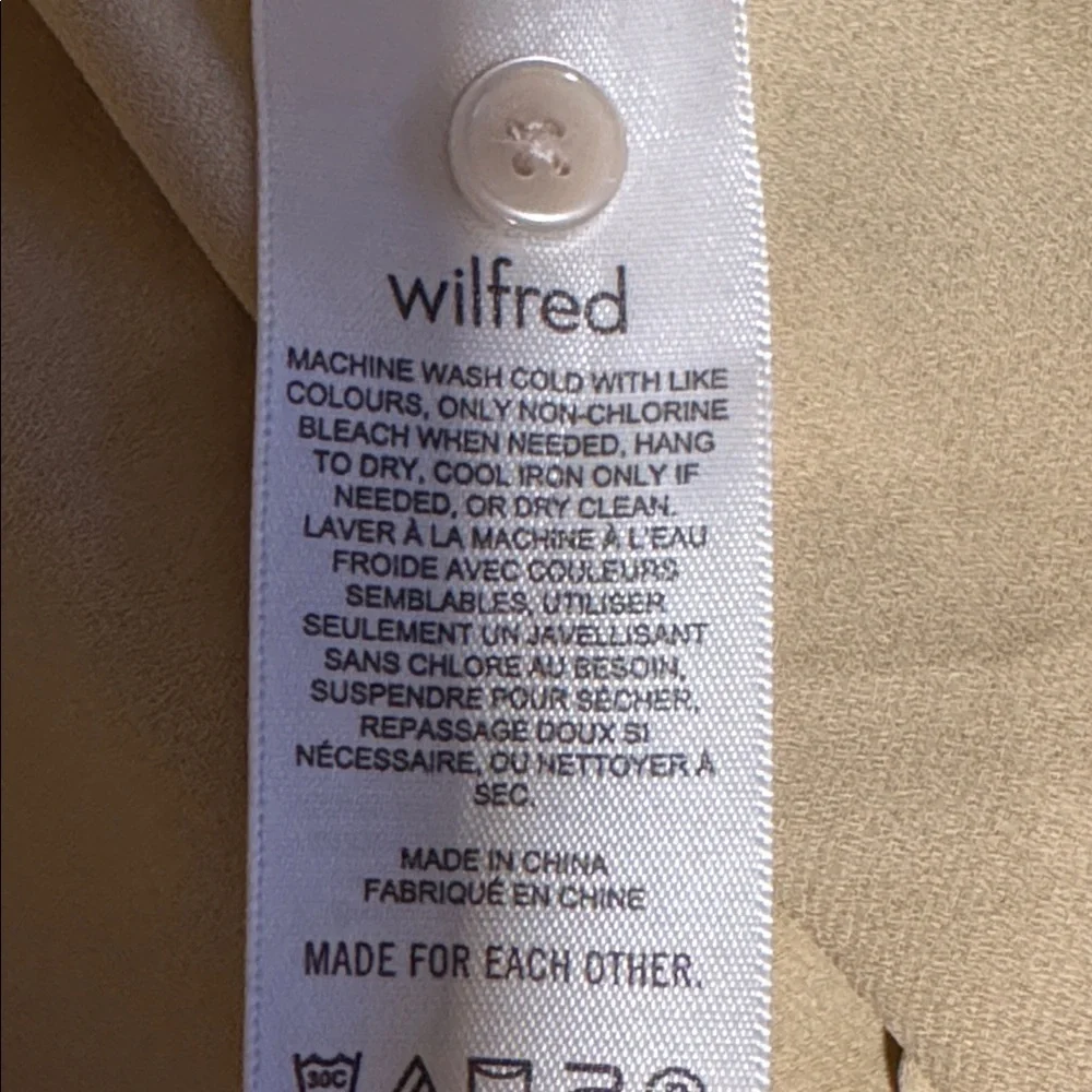 Wilfred daydreamer midi dress in green tan color print, Aritizia, size M - Picture 12 of 13